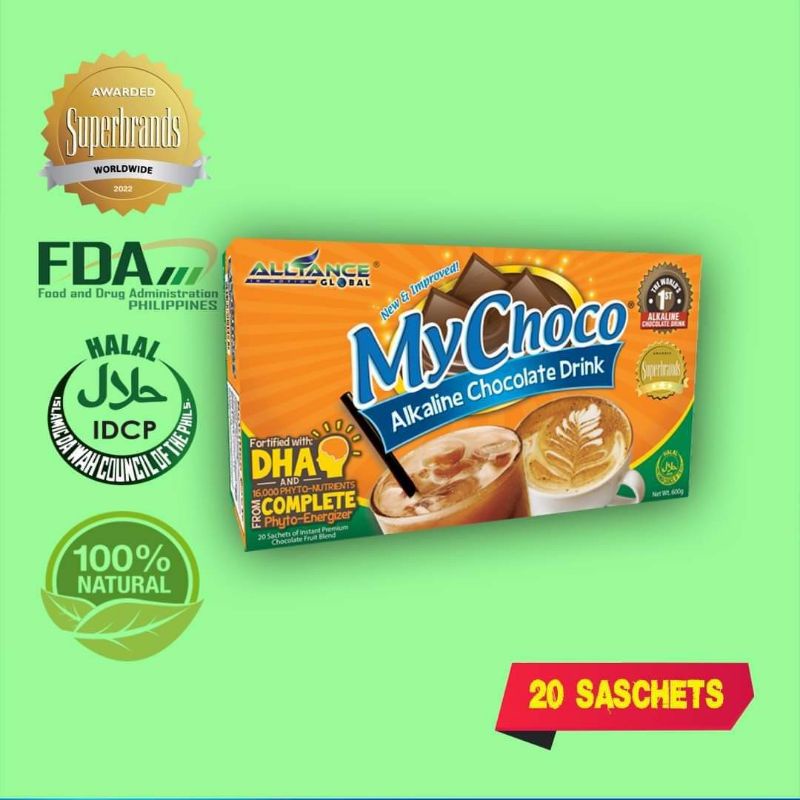 MY CHOCO (ALKALINE CHOCOLATE DRINK 20 SACHETS) Shopee Philippines