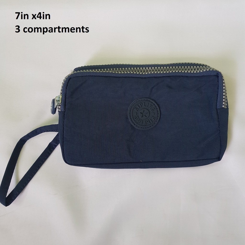 DARK BLUE kipling pouch wallet 3 compartment Shopee Philippines