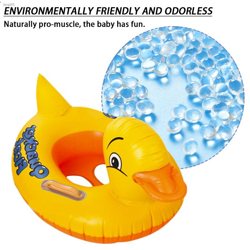 Baby swimming ring Inflatable boat Floater Lifebuoy for kid yellow Duck Shopee Philippines