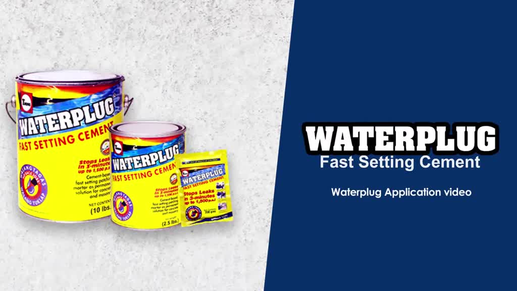 Waterplug Fast Setting Cement Cementitious Waterpoofing 200G / 2.5LBS ...
