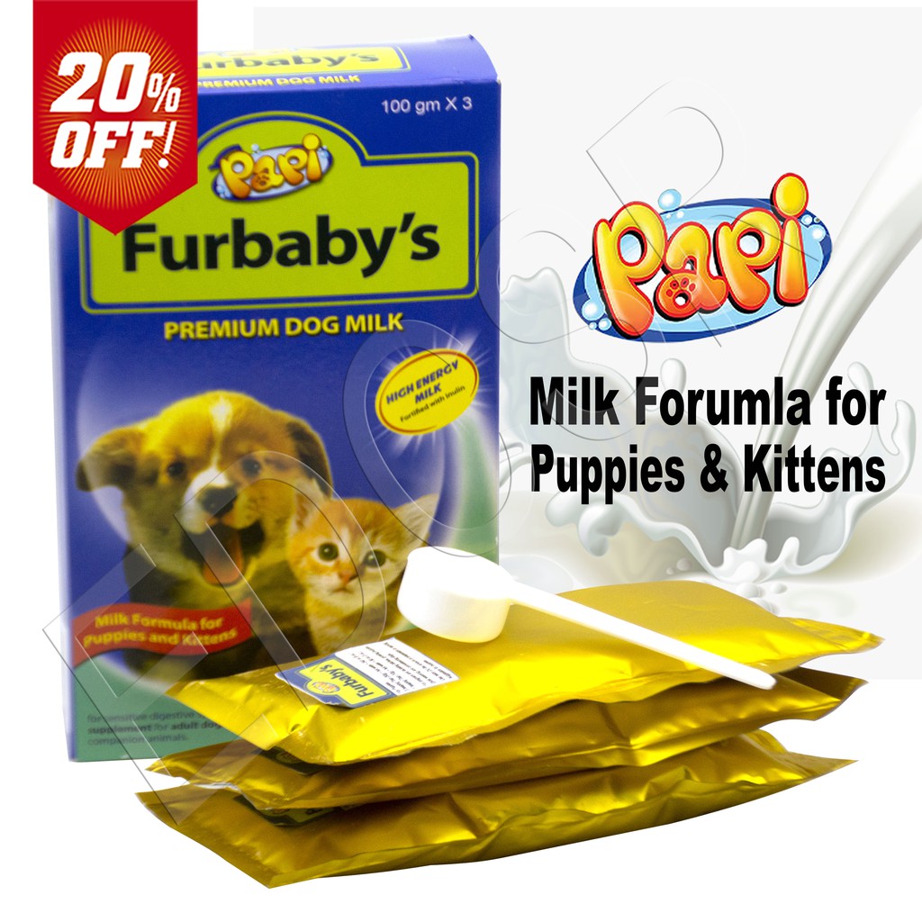 Papi Furbaby Premium Dog Milk Replacer for Puppies and Kittens 300g