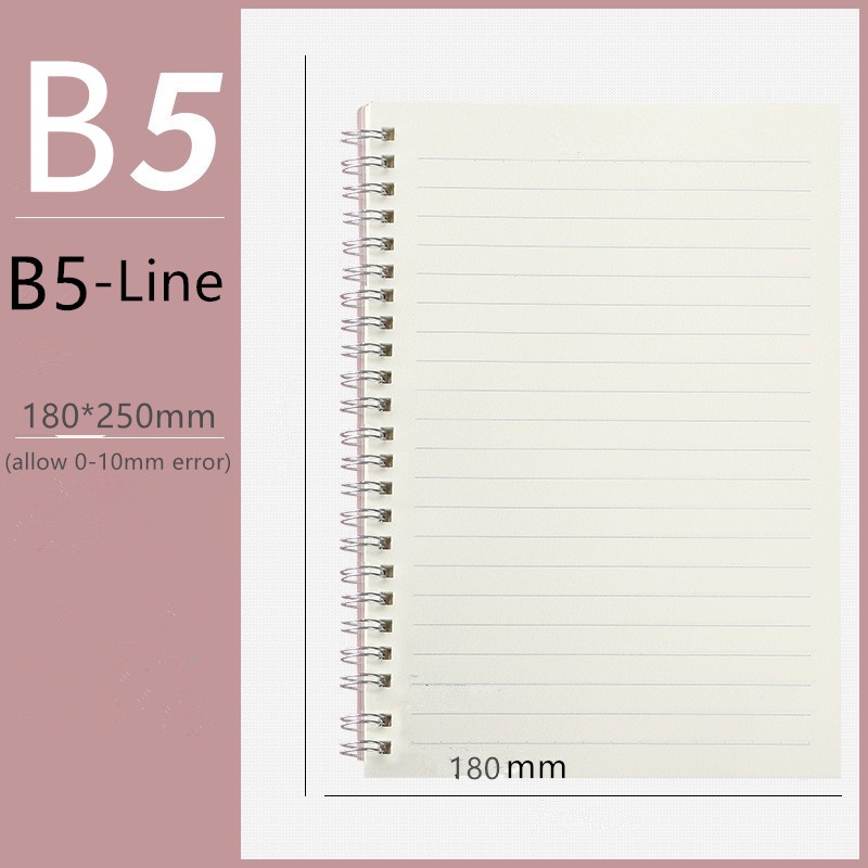 B5 Grid Notebook 160pages A5 B5 Notebook Grid/Line/Blank Spiral ...