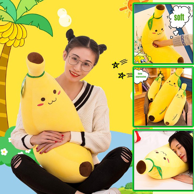Plush Toys Banana Pillow Pikachu Pillow Sleeping Doll Cute Doll Boy