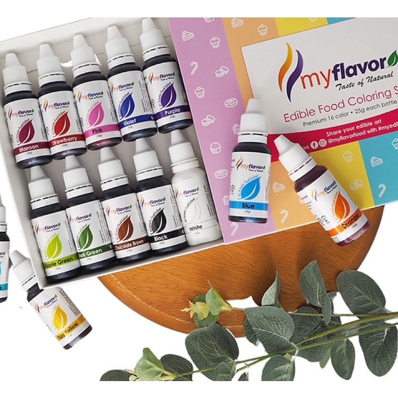 My flavor food coloring set halal/ halal food coloring | Shopee Philippines