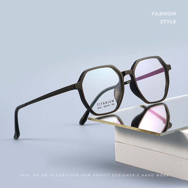 Pure Titanium Leg Optical Prescription Eyeglasses Frame Men Ultralight ...