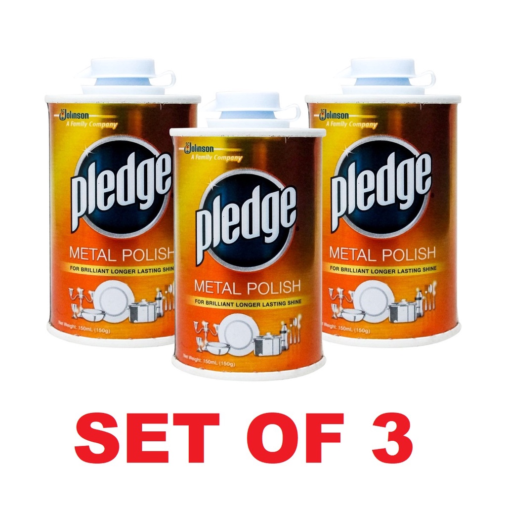 PLEDGE METAL POLISH 150ml (SET OF 3) Shopee Philippines
