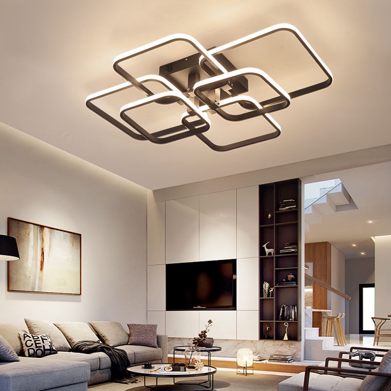 【Remote Dimmable】 Modern Led Chandelier Ceiling Lights For Living Room ...
