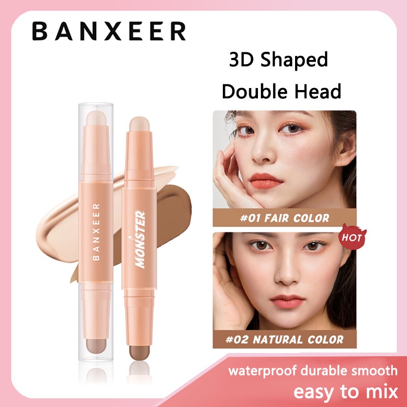 BANXEER 3D Shaping Double Head 2 In 1 Highlight Contour Stick ...