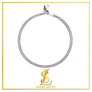 Aeora S925 Silver Thirteen Hanging Pieces Bracelet For Women Gift Bracelets & Bangles Jewelry, L, Silver