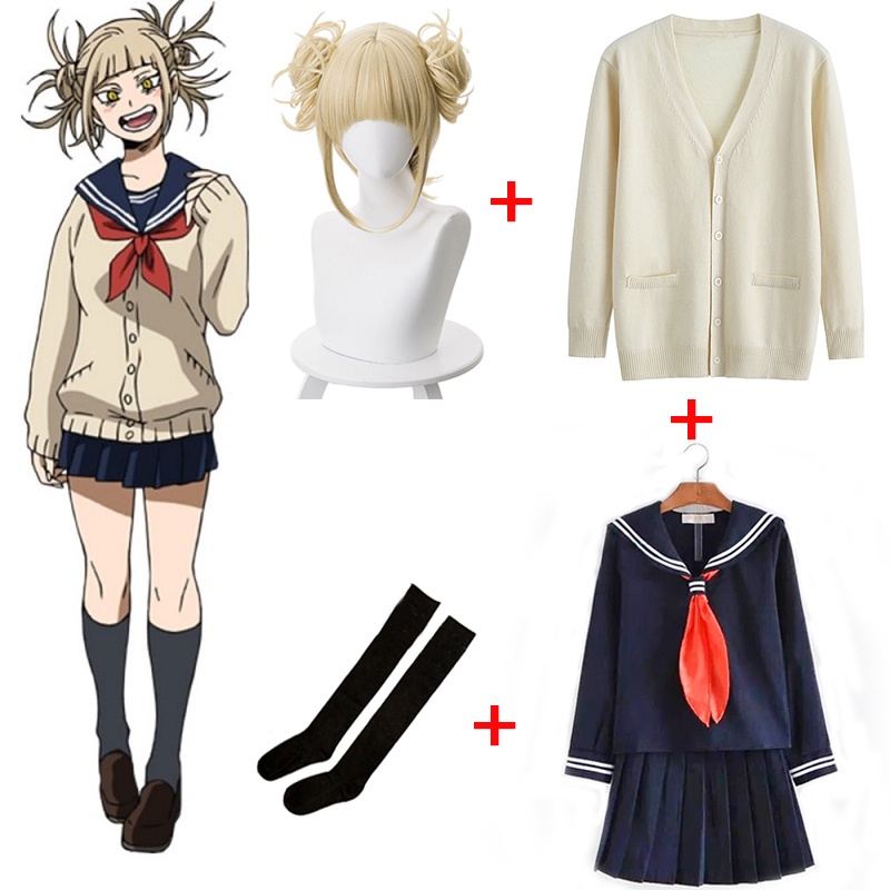 Anime My Hero Academia Himiko Toga Cosplay Costume Boku no Hero ...