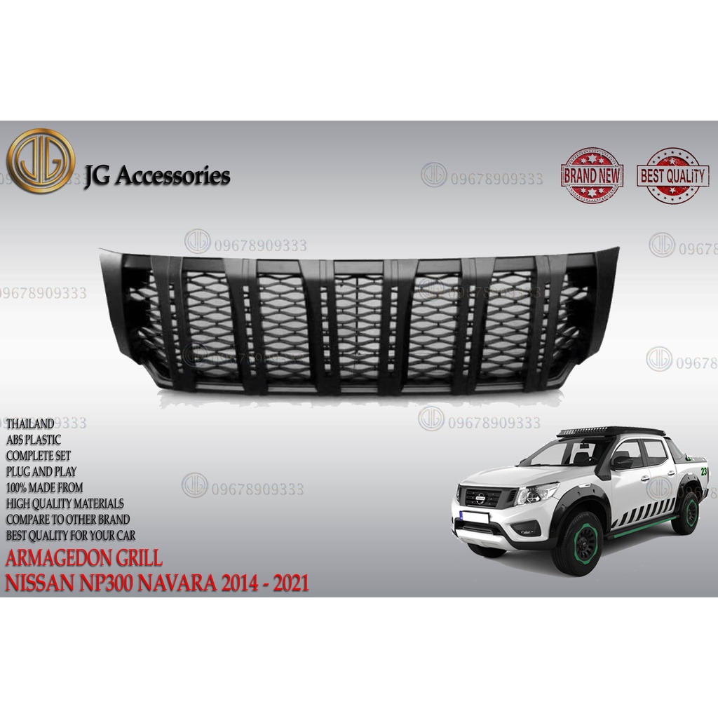 NISSAN NP300 NAVARA 20142021 ARMAGEDON FRONT GRILL COVER/FRONT GRILLE