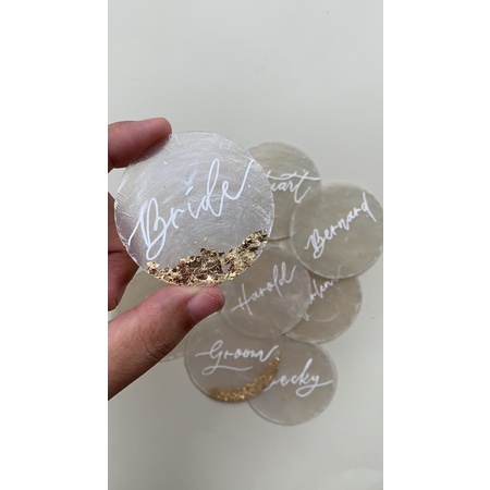 Wedding Place Cards (capiz shells) | Shopee Philippines