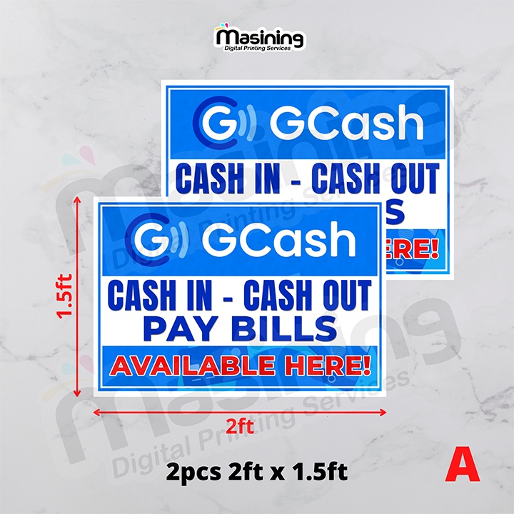 Business Tarpaulin - Gcash 3ft X 2ft / 1.5ft X 2ft | Shopee Philippines