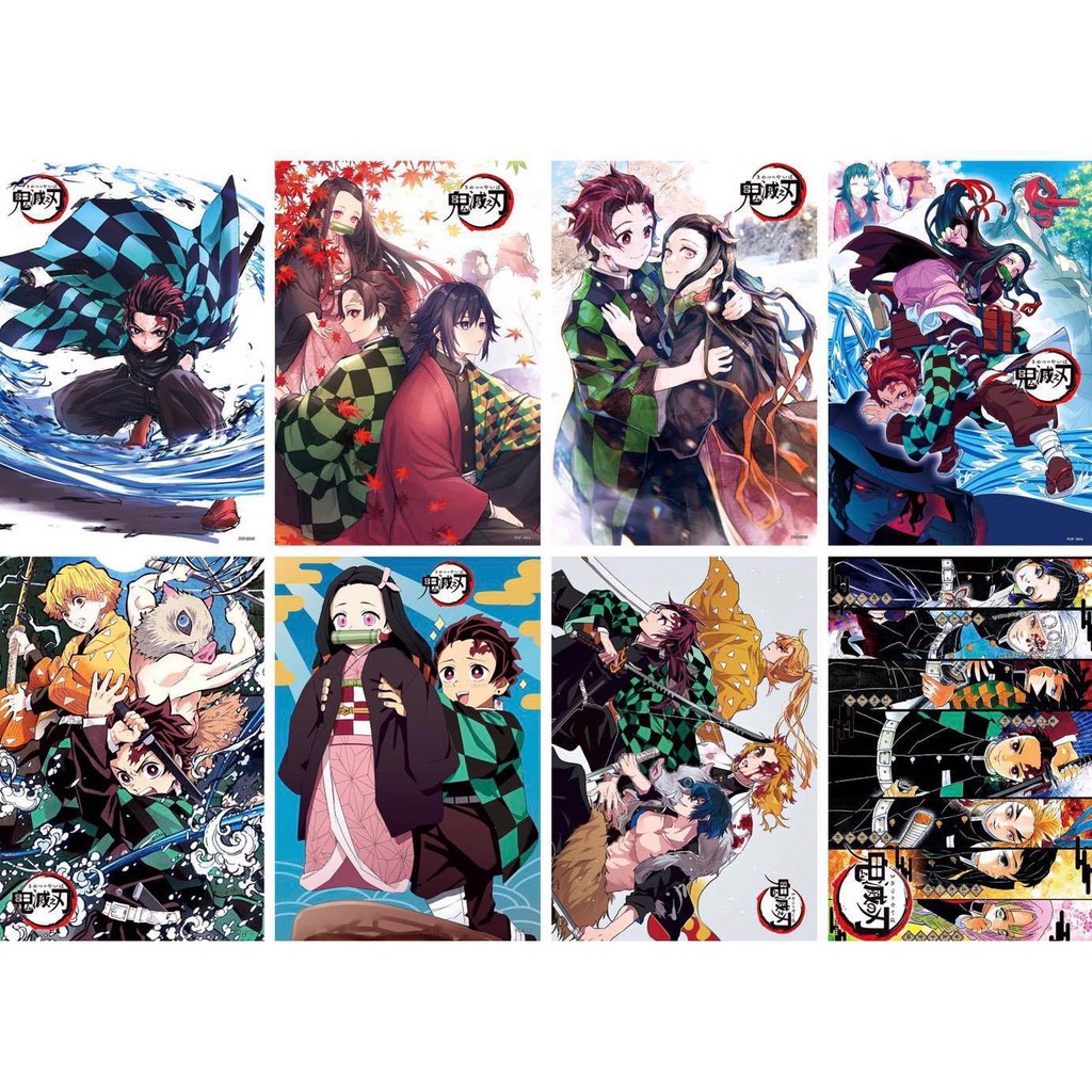 Demon Slayer A3 Poster 8pcs 