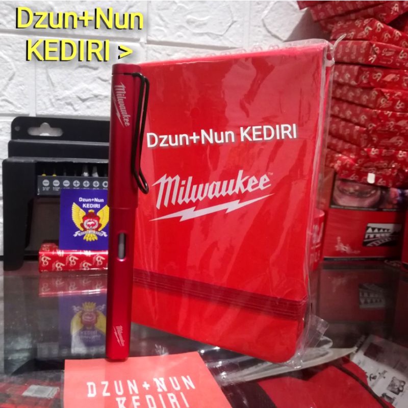 Milwaukee NOTEPAD / NOTE BOOK & FINE GEL BLACK PEN (Limited Edition) Shopee Philippines