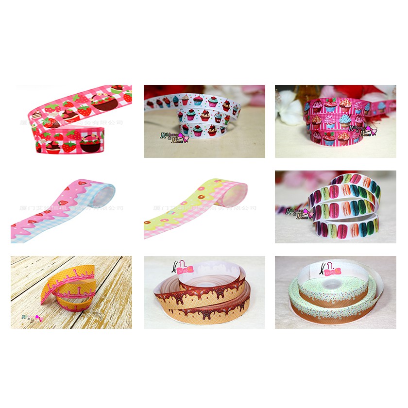 Corrugated Ribbon With Popsicle Pattern Cake And Snack (Sold In Yards ...