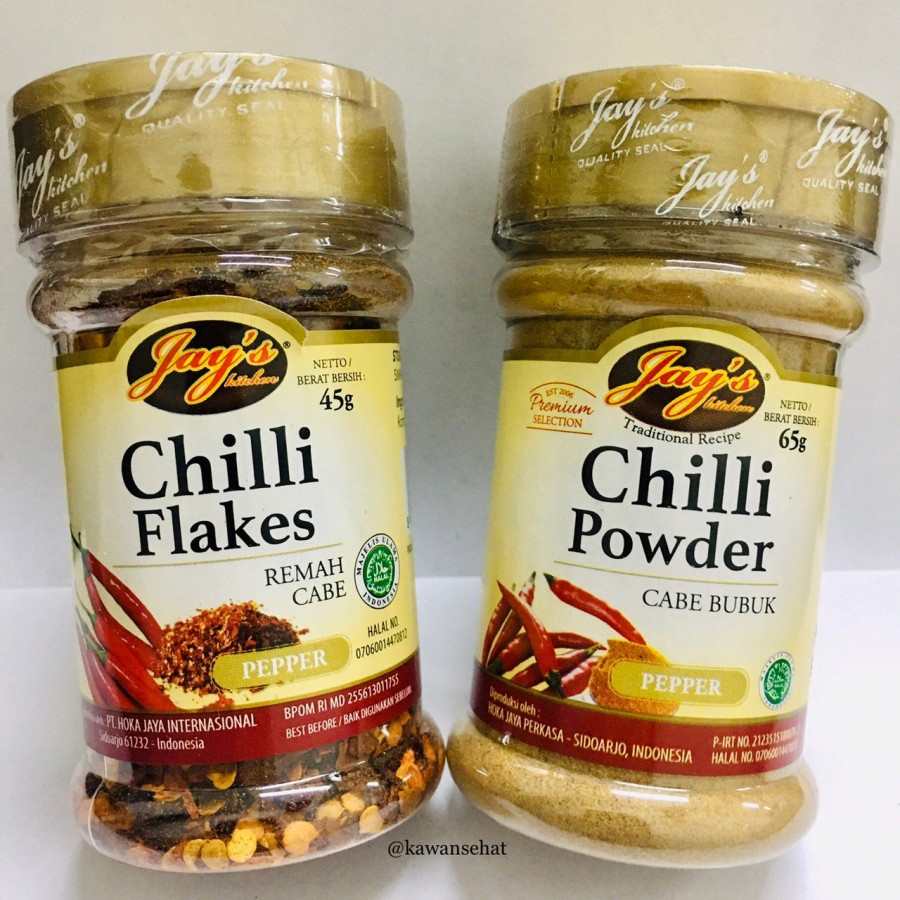 Jay's Kitchen Chili Flakes - Chili Powder | Crushed Chili - Powdered ...