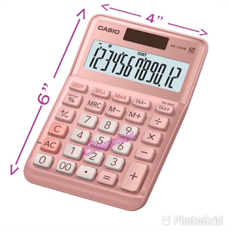 100 Original Casio MS 120FM Calculator MS 120 Rose Gold color Shopee Philippines