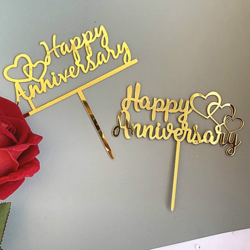 Anniversary Acrylic Cake Topper | Shopee Philippines