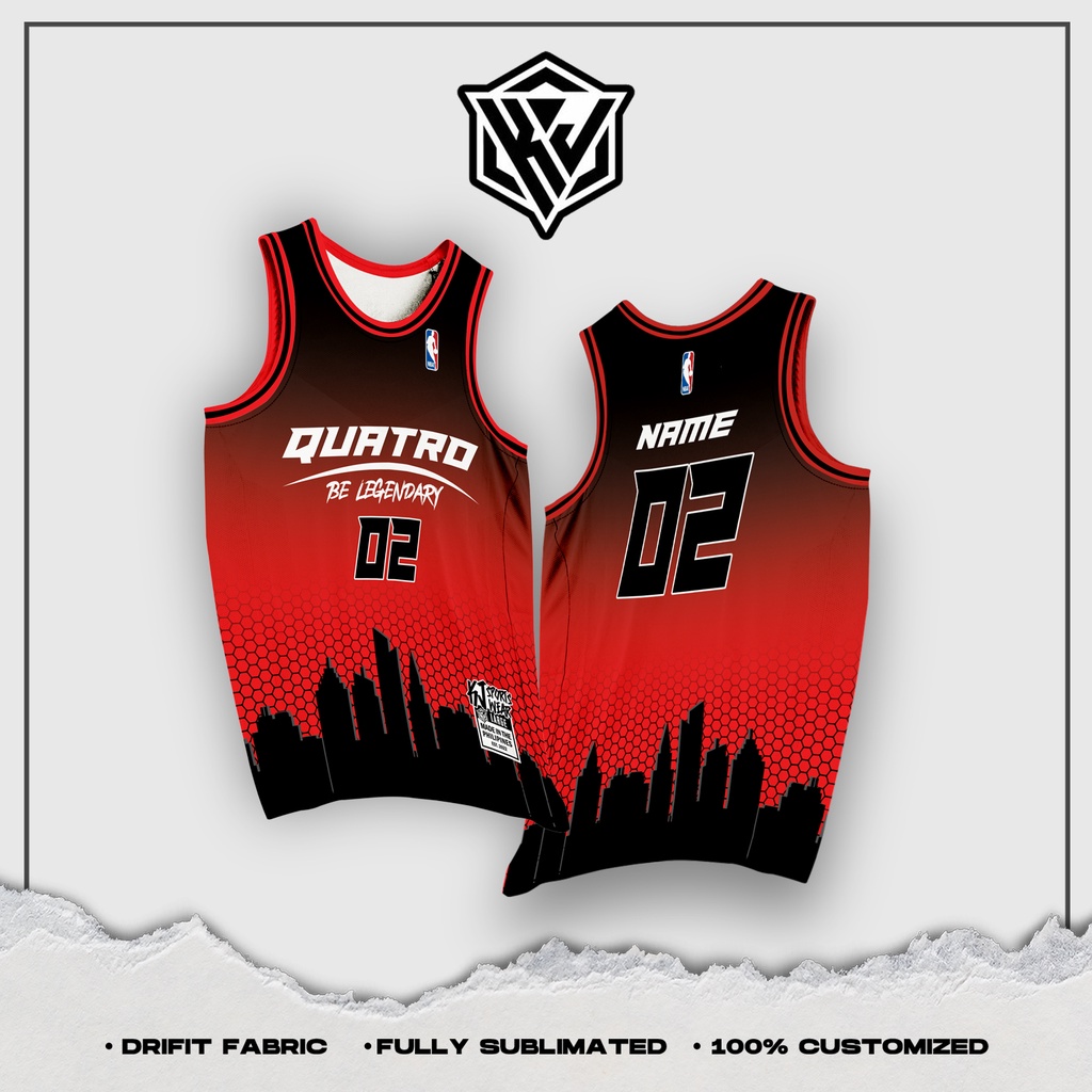 QUATRO RED FULL SUBLIMATION JERSEY | Shopee Philippines