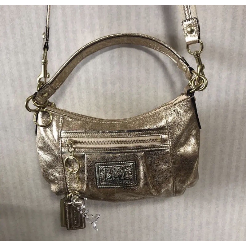 Coach Poppy Sling Bag Original Gold Shopee Philippines