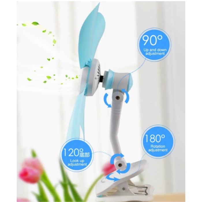 Clip Fan 5 Blades Mini Electricfan portable desk/table fan ( RANDOM