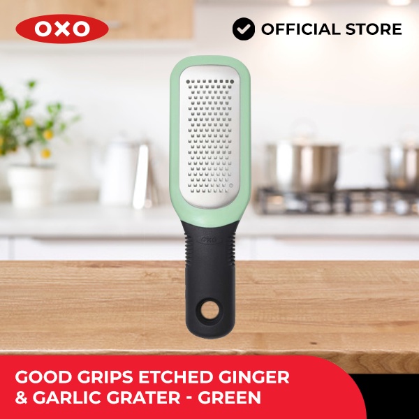 OXO Houseware Good Grips Etched Ginger & Garlic Grater Green Shopee