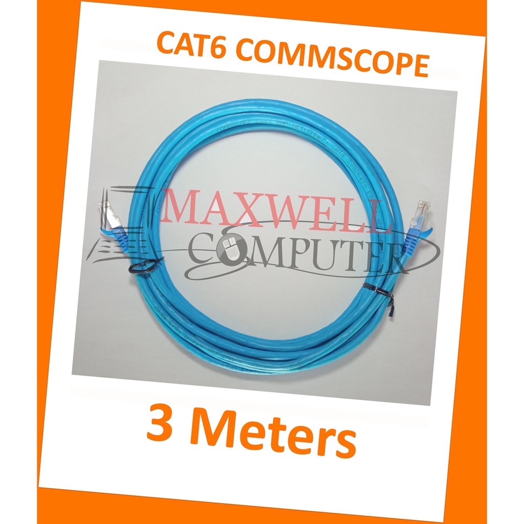 3m Commscope Cat6 Lan Cable (Ready To Use) Shopee Philippines