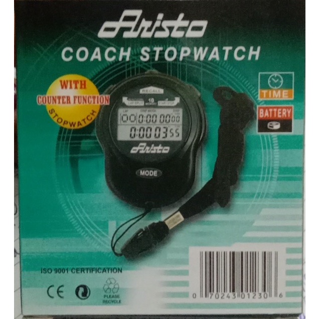 Coach Stopwatch for Sports Coaches Aristo with Counter Function