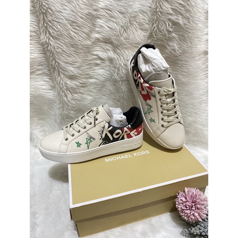 Michael Kors Poppy Lace Canvas Shoes | Shopee Philippines