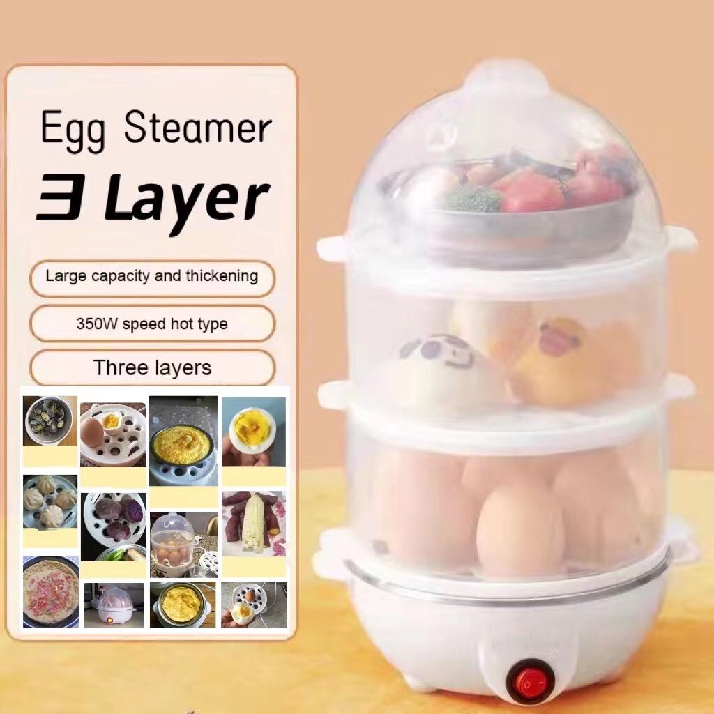 3Layer Electric Egg Steamer Household Siomai Siumai Electric Steamer