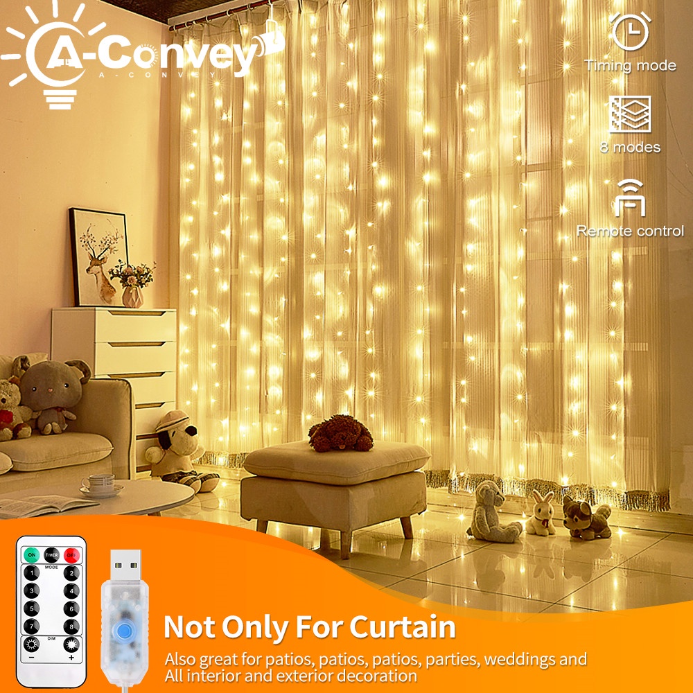 Curtain Lights 2M 3M String Lights Fairy Lights Christmas New Year