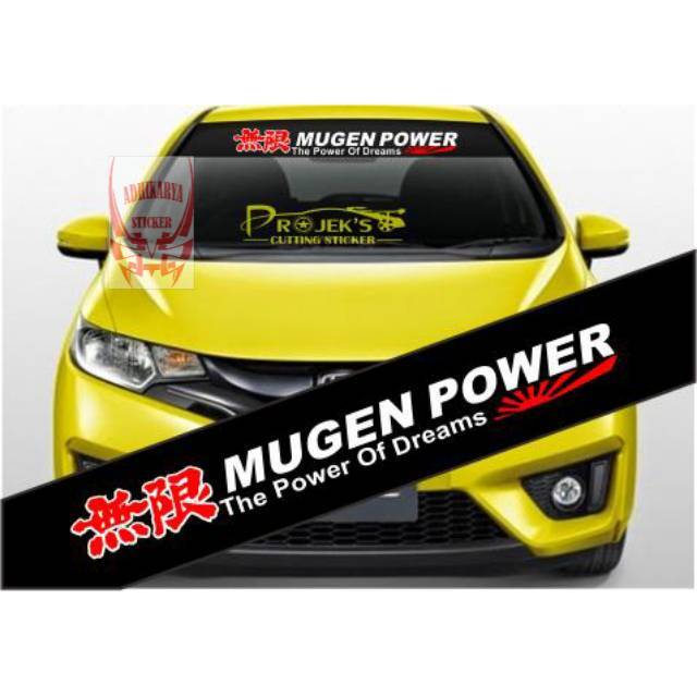 Mugen Power Car Window Sticker Agya Brio Hoda jaz Ertiga Avanza Datsun ...