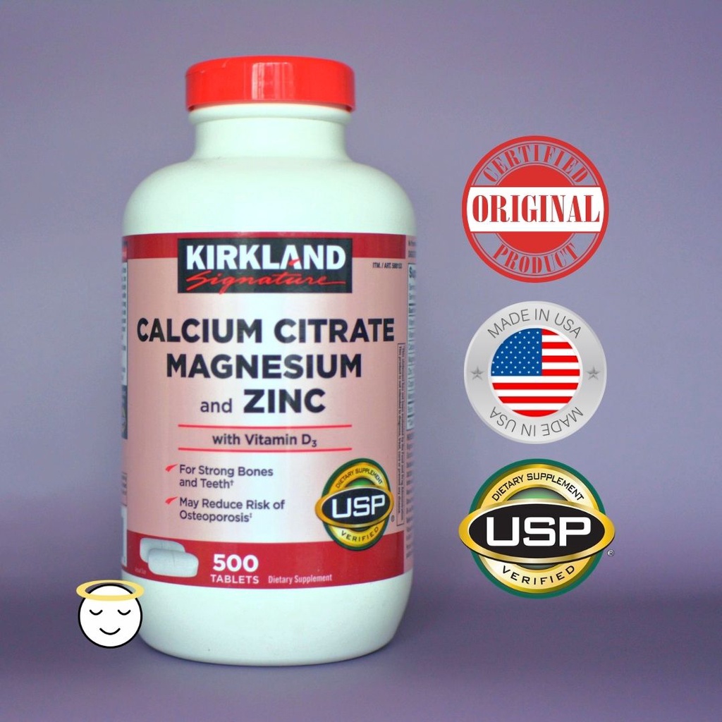 Kirkland Signature Calcium Citrate, Magnesium, Zinc D3 EXP 07/2024