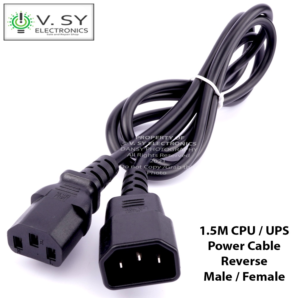 GF29149 Powercord Monitor to CPU (REVERSE) | Shopee Philippines