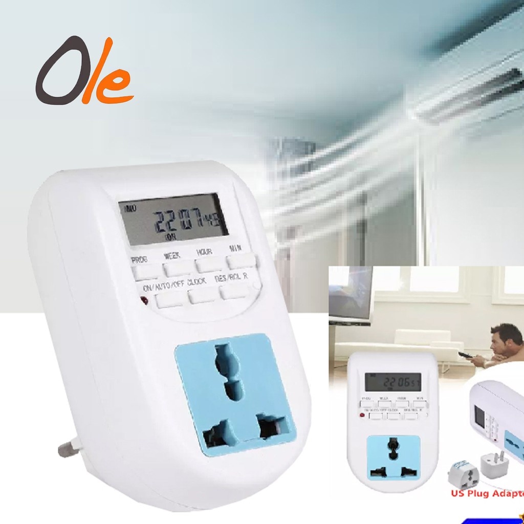 Digital Timer AL06 Electronic Digital Mains EU Plug In Timer Switch