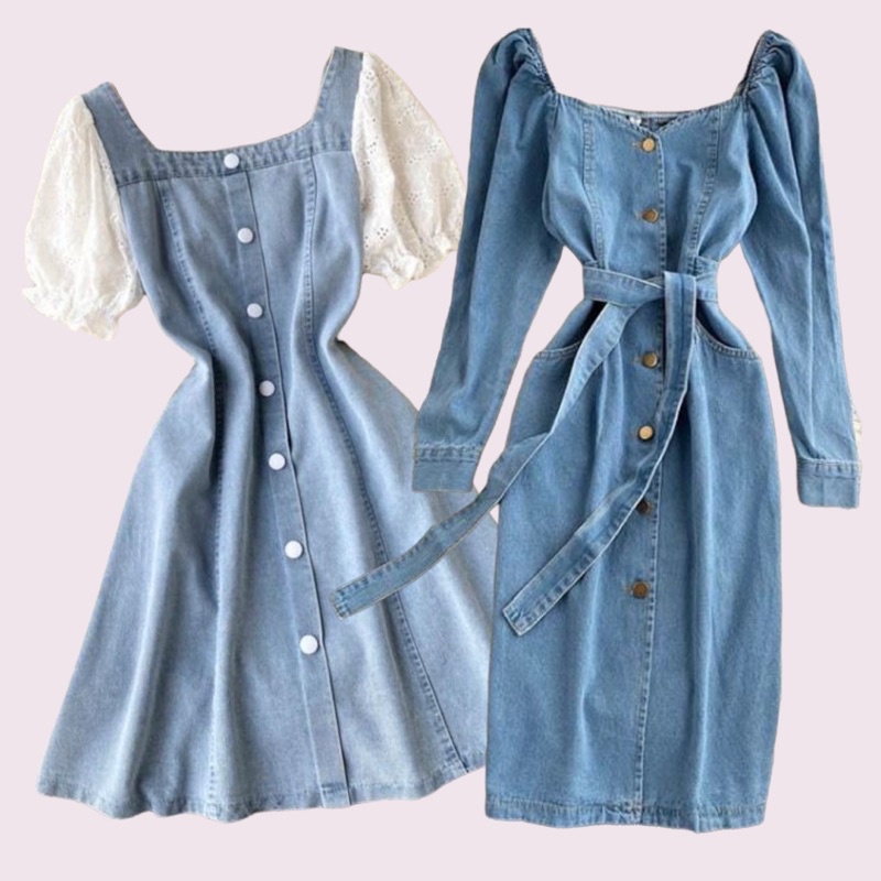 Shopee denim outlet dress