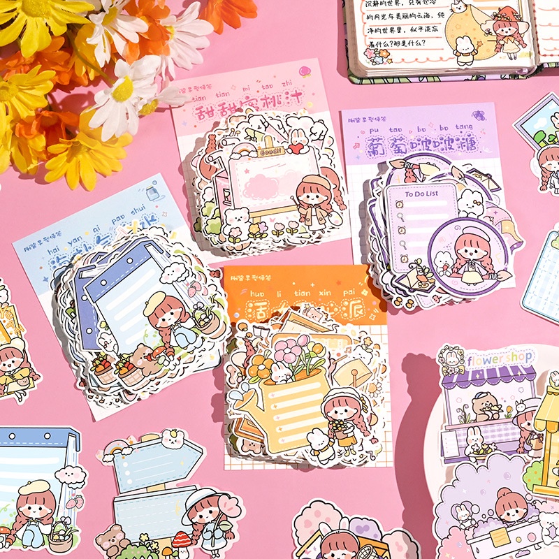 100 Notes Cute Girly Heart-shaped Writing Background Instruction ...