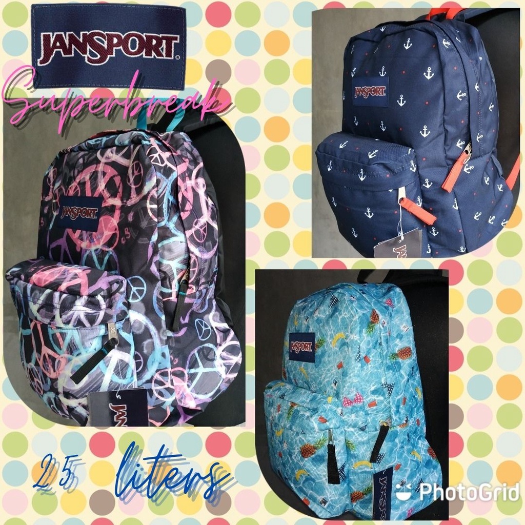 Original Jansport Bag Superbreak Printed 25 Liters