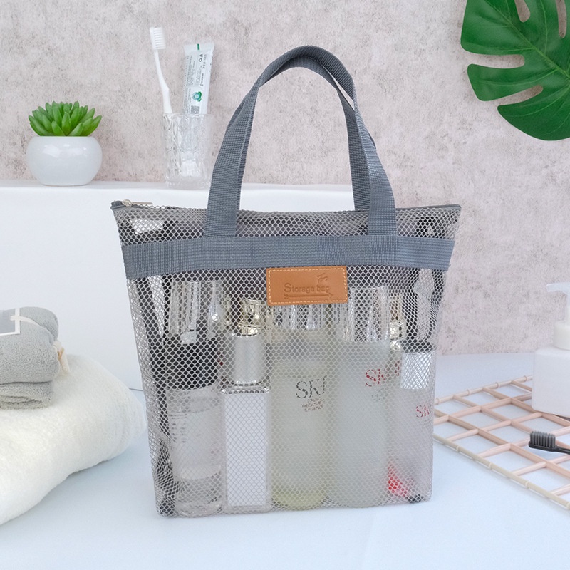 Handheld Travel Net Storage Bag Mesh Summer Outdoor Sorting Beach Bath