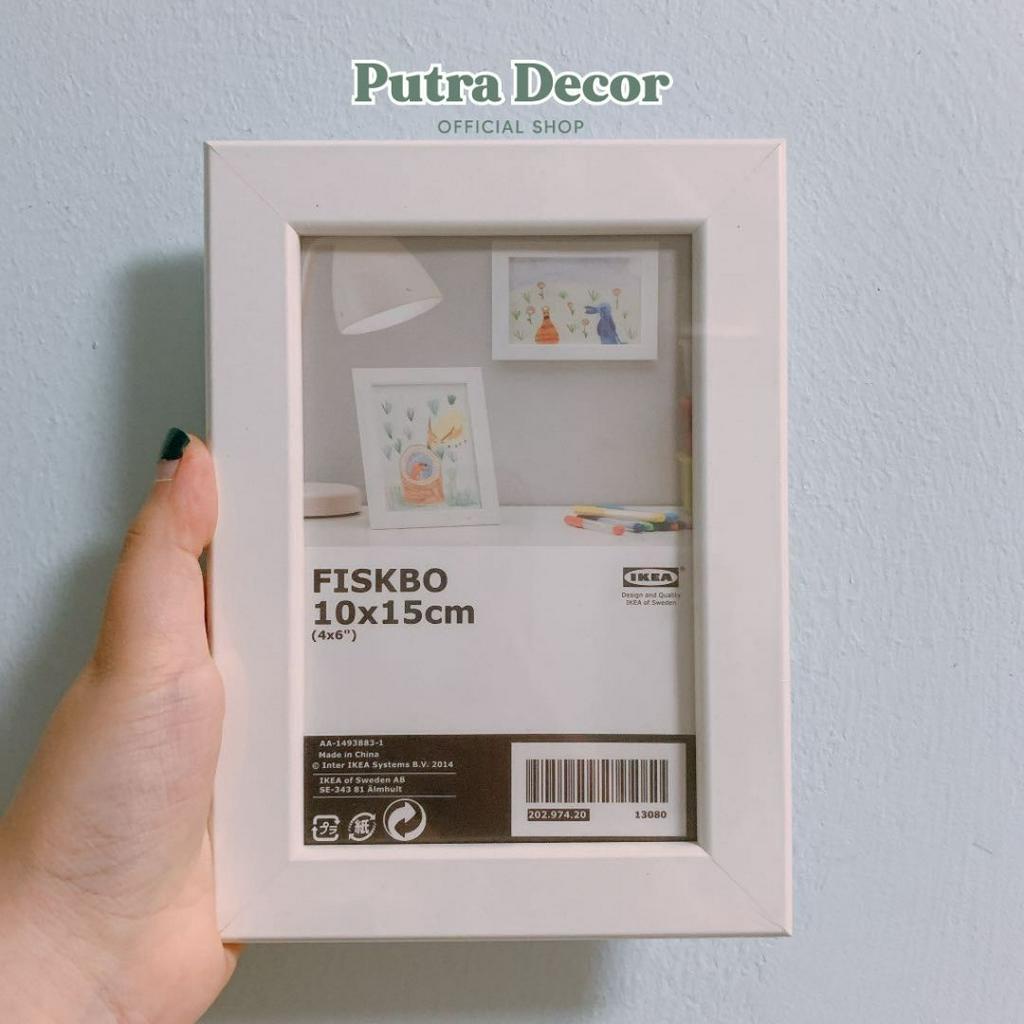 IKEA FISKBO WHITE Shabby Chic Photo Frame / Frame 4R 10x15cm | Shopee ...