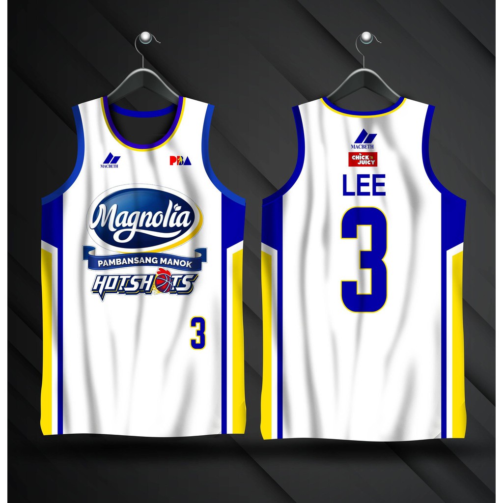 Magnolia Hotshots Pambasang Manok White Pba Jersey 