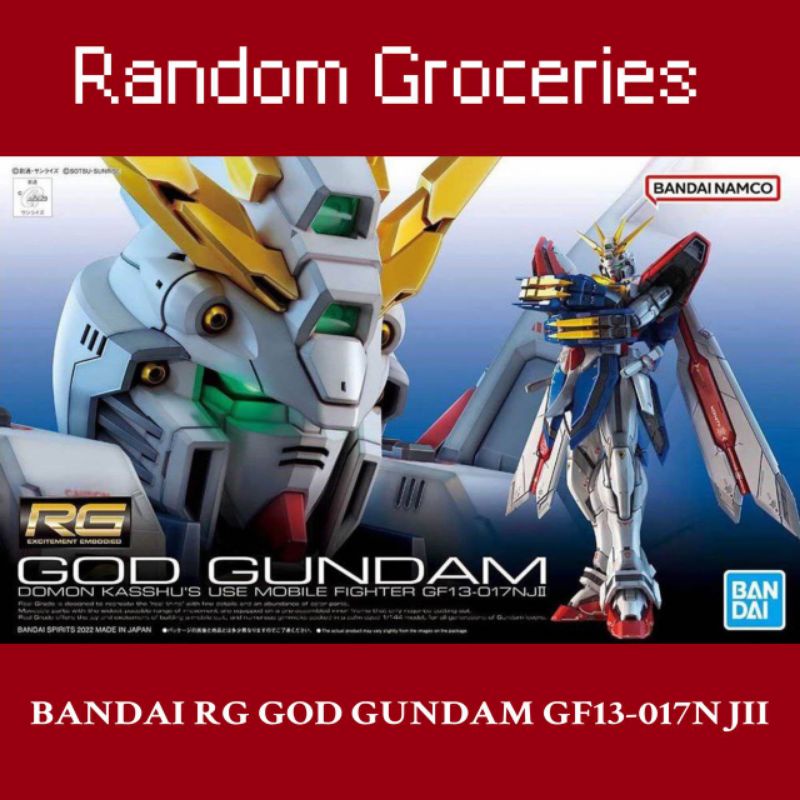 BANDAI RG GOD GUNDAM GF13-017NJII 1/144 Gundam G | Shopee Philippines