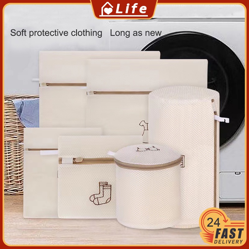 Laundry Mesh Bag Washing Machine Durable Mesh Laundry Bag With Zipper