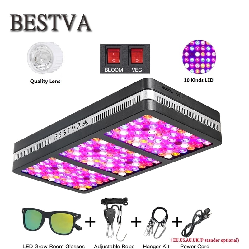 Original BestVA LED grow light Full Spectrum COB Elite 600W 1200W