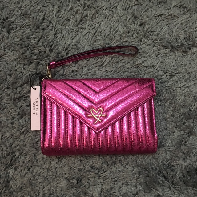 Fuscia pink Victoria s secret clutch wallet Shopee Philippines