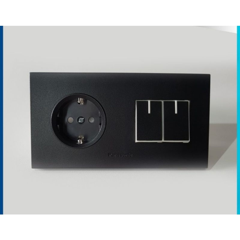 HITAM Socket + black series / black eco-b style-e panasonic | Shopee ...