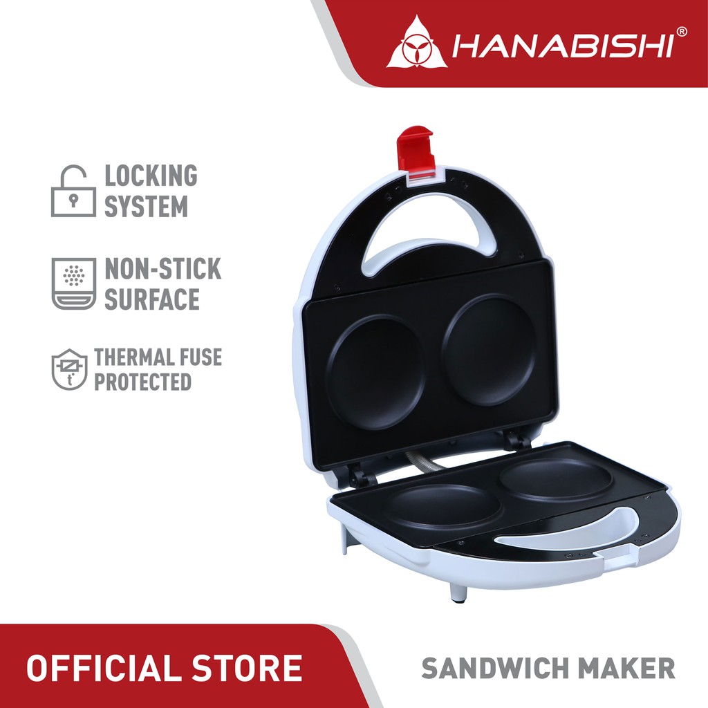 Hanabishi Sandwich Maker HSM40P Pancake/Burger Maker Shopee Philippines