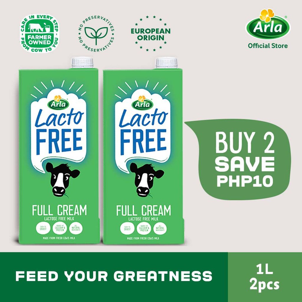 Arla Lactose Free Milk 1L 2Pack Shopee Philippines