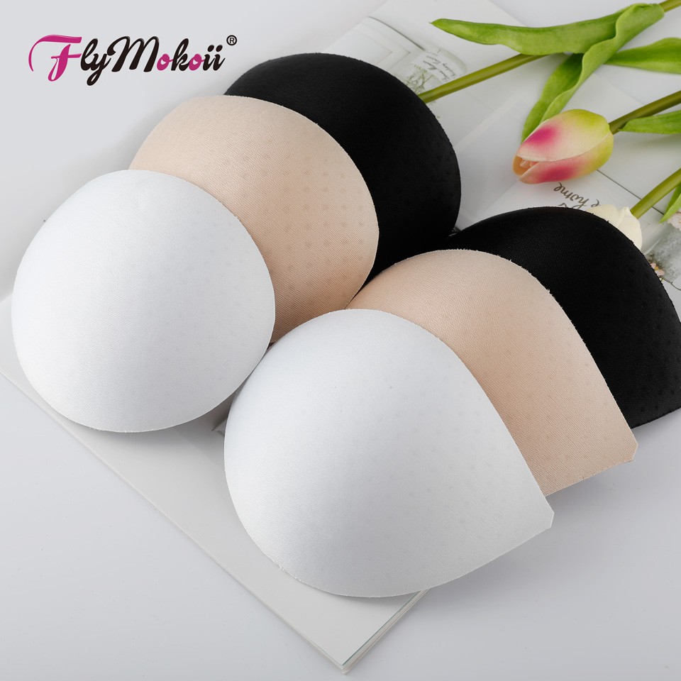 Pairs Removable Soft Sponge Bikini Inserts Foam Push Up Bra Pads